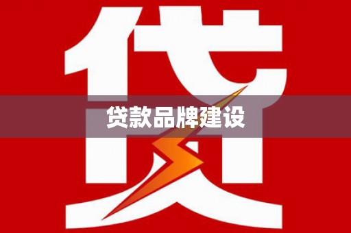 雅安贷款品牌建设