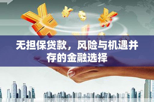 雅安无担保贷款，风险与机遇并存的金融选择