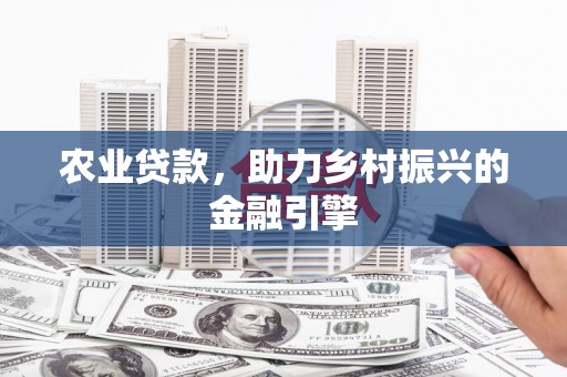 雅安农业贷款，助力乡村振兴的金融引擎