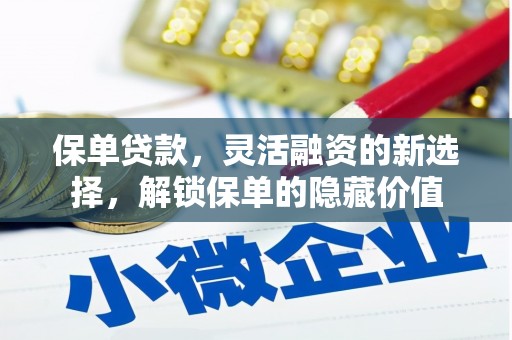 雅安保单贷款，灵活融资的新选择，解锁保单的隐藏价值