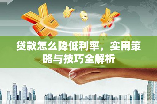 雅安贷款怎么降低利率，实用策略与技巧全解析