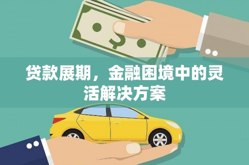 雅安贷款展期，金融困境中的灵活解决方案