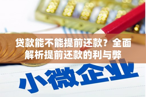 雅安贷款能不能提前还款？全面解析提前还款的利与弊