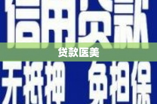 雅安贷款医美