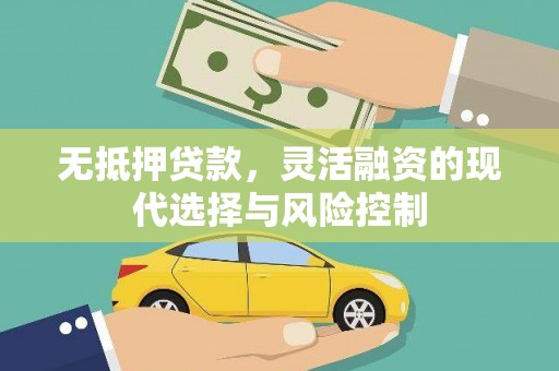 雅安无抵押贷款，灵活融资的现代选择与风险控制