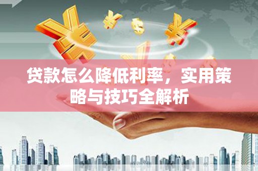 雅安贷款怎么降低利率，实用策略与技巧全解析
