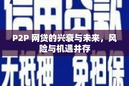 雅安P2P 网贷的兴衰与未来，风险与机遇并存