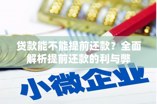 雅安贷款能不能提前还款？全面解析提前还款的利与弊