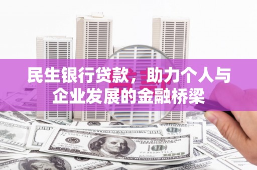 雅安民生银行贷款，助力个人与企业发展的金融桥梁