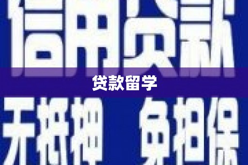 雅安贷款留学