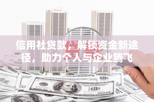 雅安信用社贷款，解锁资金新途径，助力个人与企业腾飞