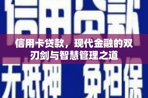 雅安信用卡贷款，现代金融的双刃剑与智慧管理之道