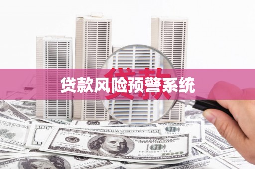 雅安贷款风险预警系统